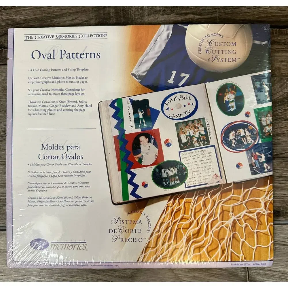 Creative Memories Oval Patterns NIP NEW Custom Cutting System